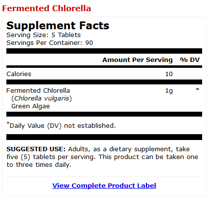 Tảo chlorella lên men Dr Mercola 11