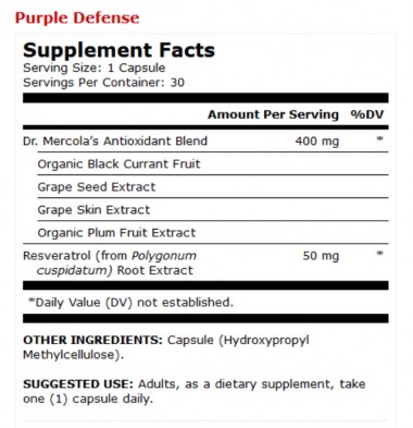 Bổ sung chất chống oxy hóa Resveratrol từ hạt nho Purple Defense Dr Mercola 11