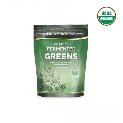 Hỗn hợp rau & tảo lên men Dr Mercola Organic Fermented Greens 1