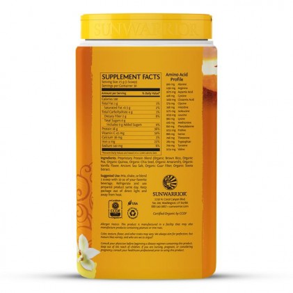 Bột protein thực vật hữu cơ Sunwarrior Classic Plus 14