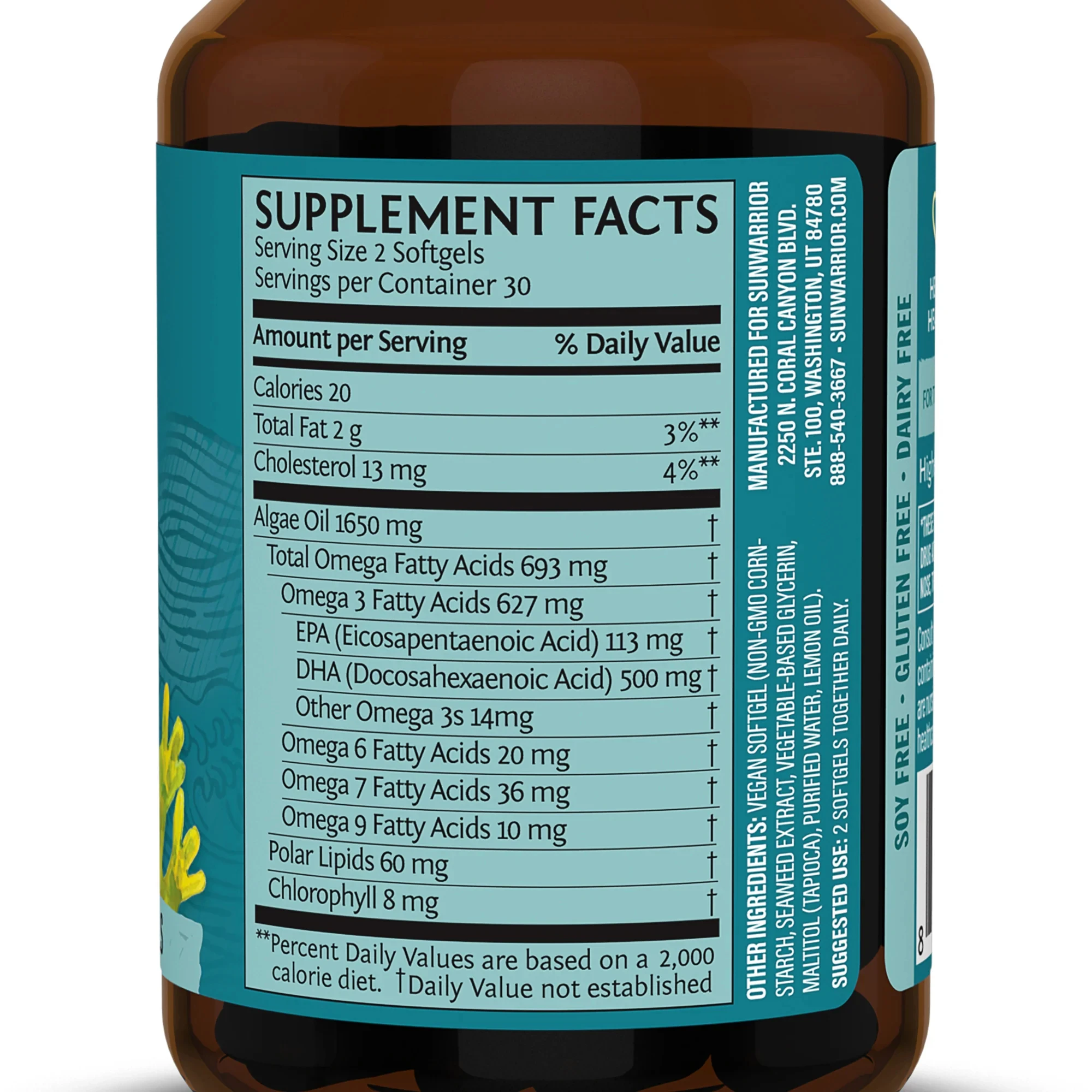 Omega 3 từ tảo Sunwarrior Vegan DHA & EPA 6