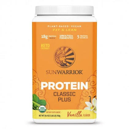 Protein thực vật Classic Plus Sunwarrior vị Vani
