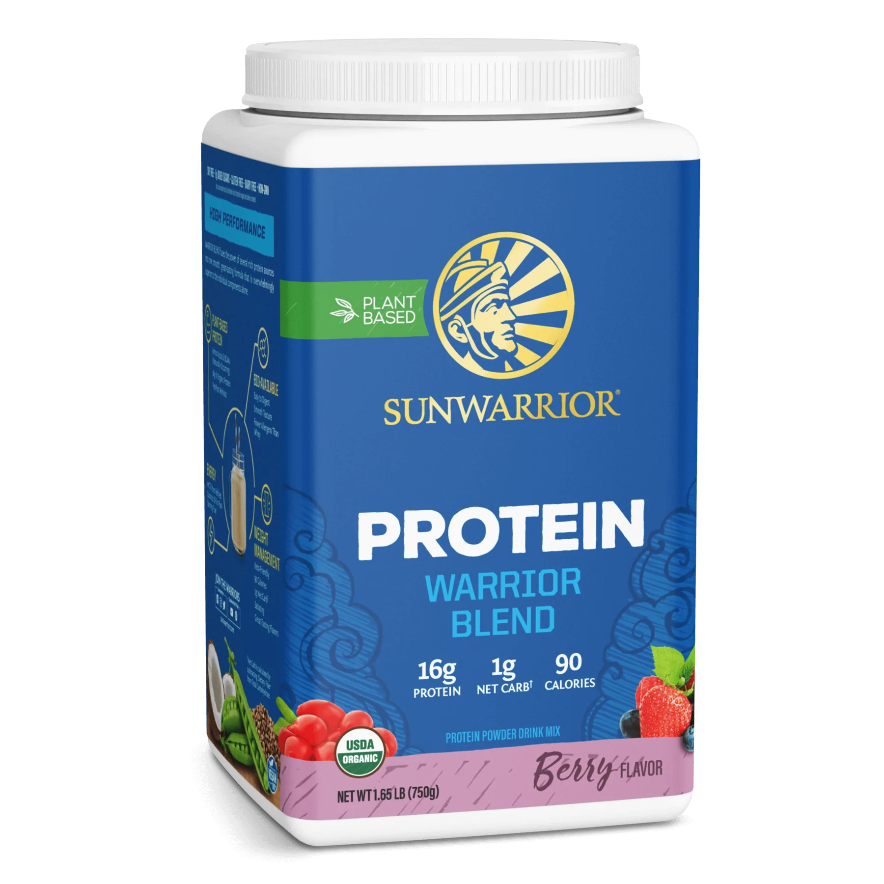 Bột protein thực vật hữu cơ Sunwarrior Warrior Blend 17