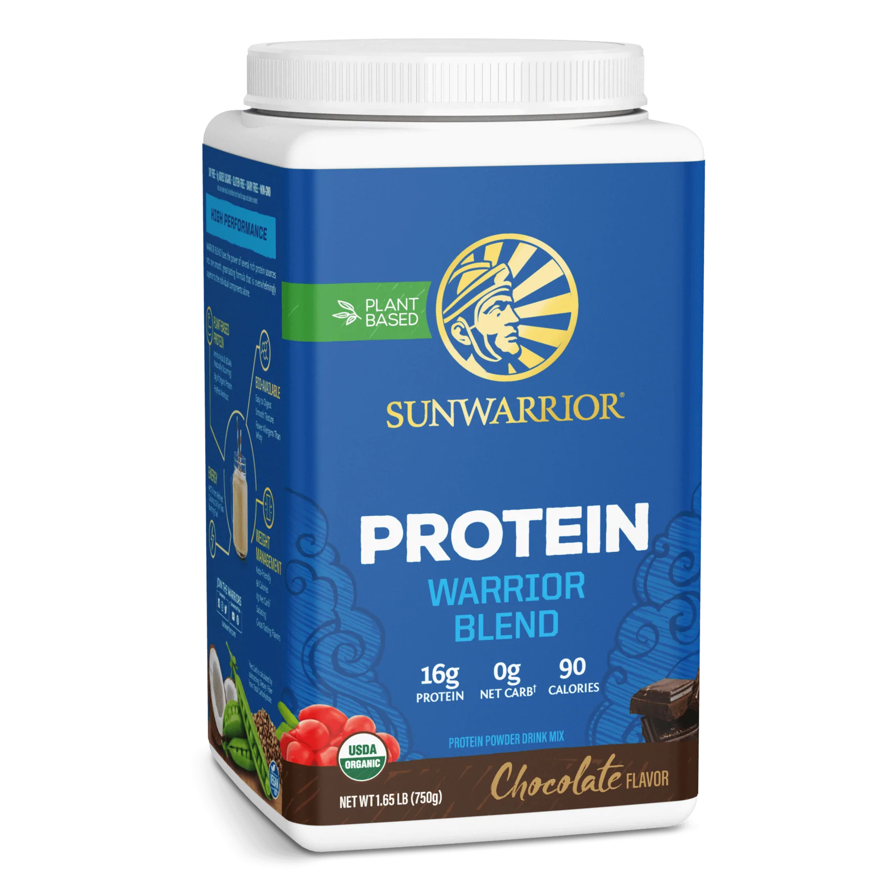 Bột protein thực vật hữu cơ Sunwarrior Warrior Blend 13