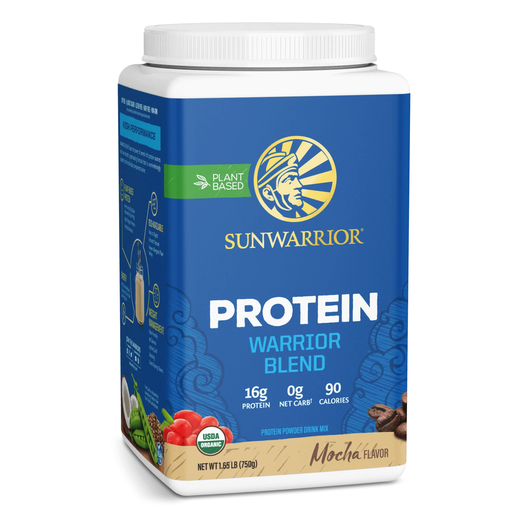Bột protein thực vật hữu cơ Sunwarrior Warrior Blend 17