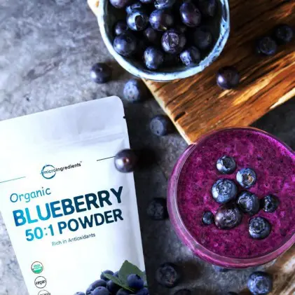 Bột việt quất hữu cơ Micro Ingredients Organic Blueberry 50:1 Concentrate Powder 4