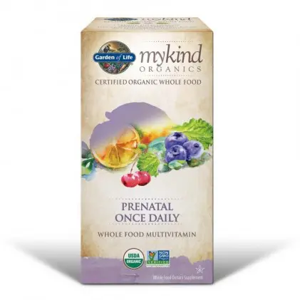 Vitamin cho phụ nữ mang thai & cho con bú hữu cơ Mykind Organics, Prenatal Once Daily, 90 viên 3