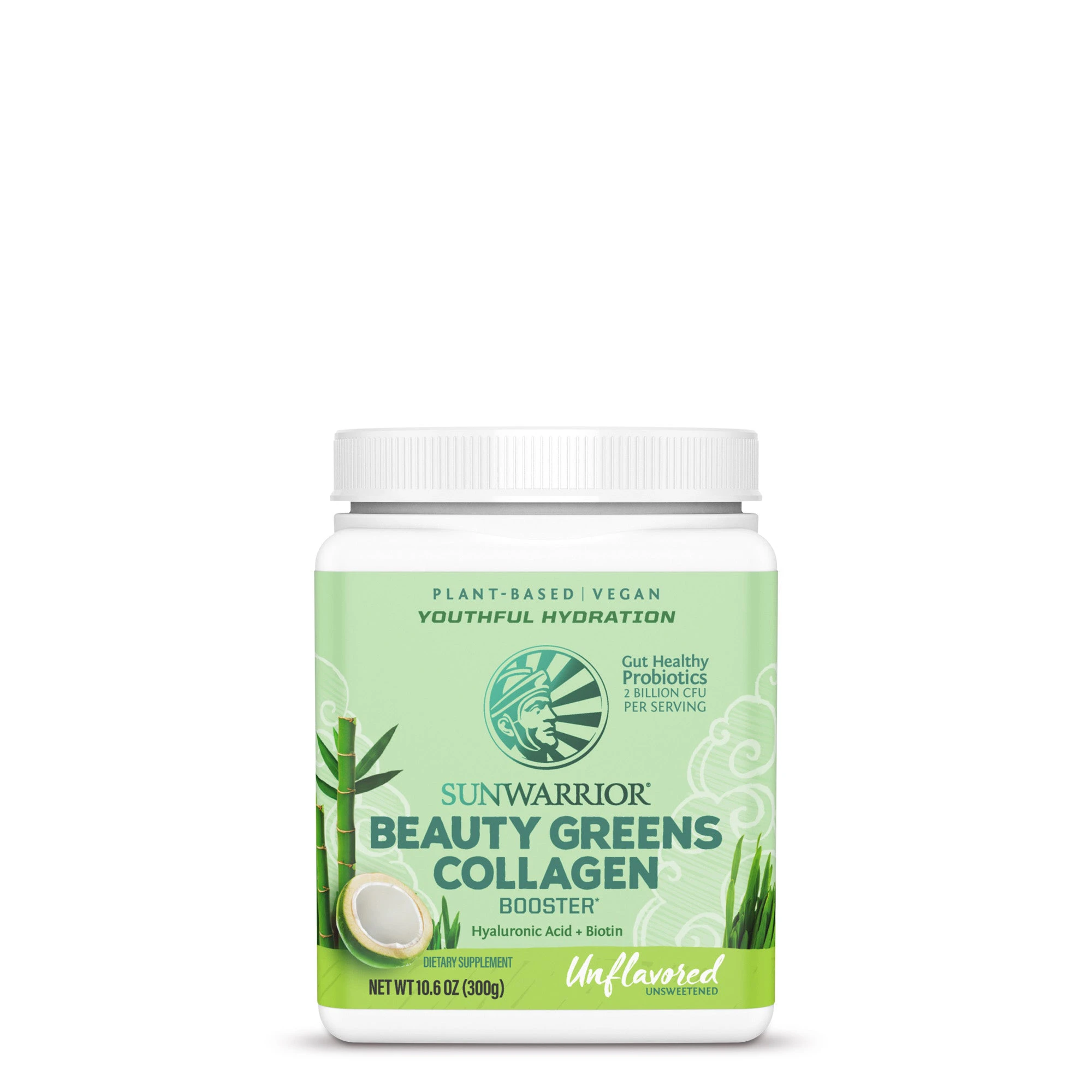 Bột tăng cường collagen với nhiều rau xanh & lợi khuẩn Sunwarrior Beauty Greens Collagen Booster 2