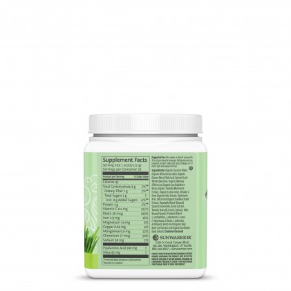 Bột tăng cường collagen với nhiều rau xanh & lợi khuẩn Sunwarrior Beauty Greens Collagen Booster 3