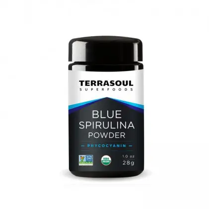 Bột tảo blue spirulina hữu cơ Terrasoul 1