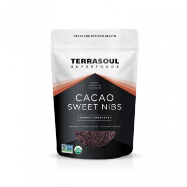 Cacao ngòi hữu cơ phủ hoa mật dừa Terrasoul CaCao Sweet Nibs