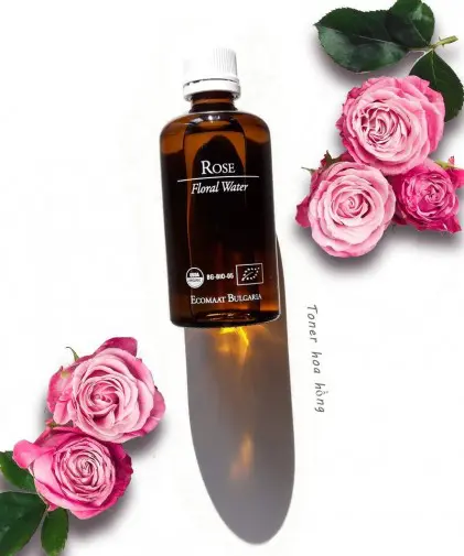 Toner hoa hồng hữu cơ Ecomaat Rose Damascena floral water 3