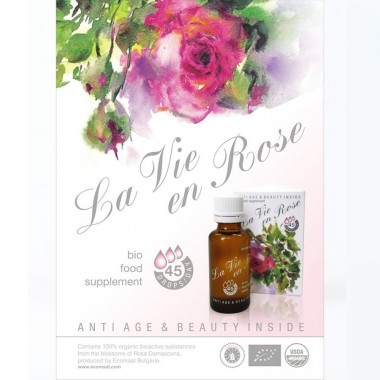 Nước uống hoa hồng hữu cơ La Vie en Rose Drops Ecomaat 8