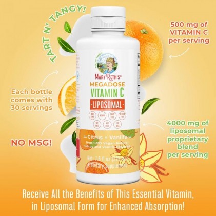 Liều cao vitamin C Mary Ruth's Megadose Vitamin C Liposomal 3