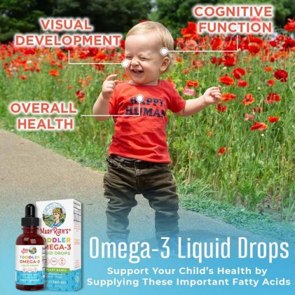 Omega 3 thuần chay từ tảo cho bé sơ sinh & trẻ em 0-3 tuổi Mary Ruth's Infant & Toddler Omega-3 Liquid Drops 4
