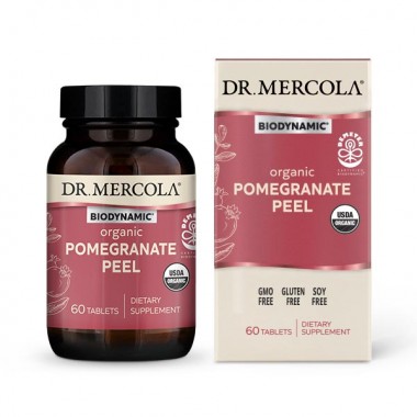 Viên uống vỏ quả lựu hữu cơ Dr Mercola Biodynamic® Organic Pomegranate Peel