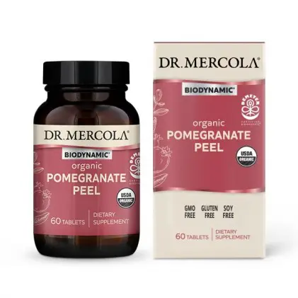 Viên uống vỏ quả lựu hữu cơ Dr Mercola Biodynamic® Organic Pomegranate Peel 1