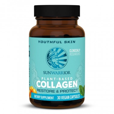 Viên uống chống nắng, bảo vệ & khôi phục collagen Sunwarrior Vegan Collagen Capsules
