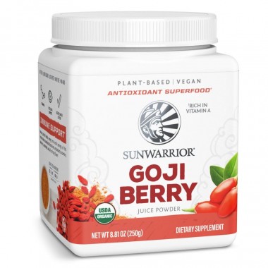 Bột nước ép kỳ tử hữu cơ Sunwarrior Organic Goji Berry Juice Powder