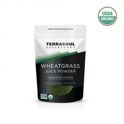 Bột nước ép cỏ lúa mì hữu cơ Terrasoul WHEATGRASS JUICE POWDER 1
