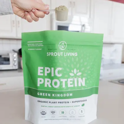 Protein thực vật & siêu thực phẩm Sprout Living, Epic Protein, Organic Plant Protein, Green Kingdom 4