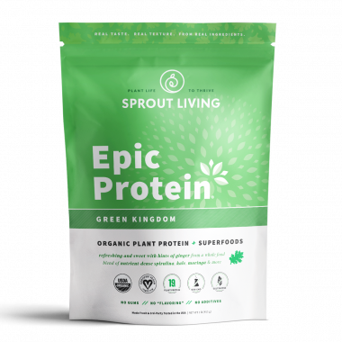 Protein thực vật & siêu thực phẩm Sprout Living, Epic Protein, Organic Plant Protein, Green Kingdom