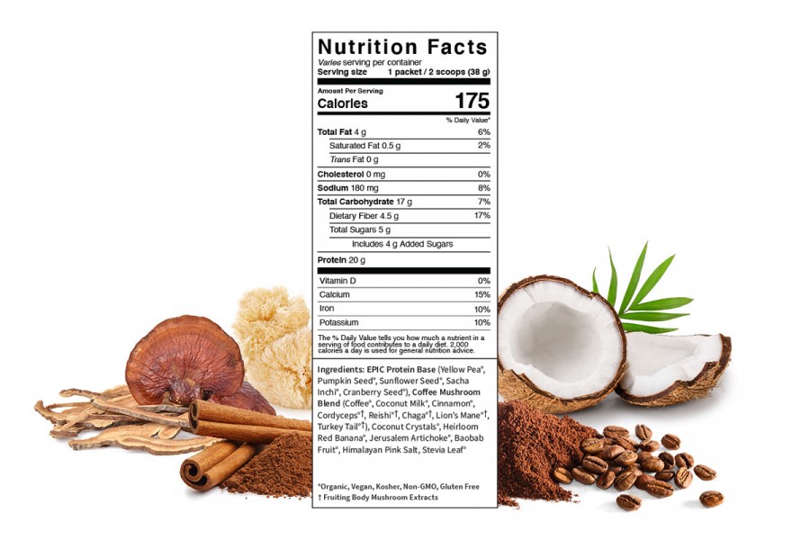 Protein thực vật & siêu thực phẩm Sprout Living Premium Superfood Protein, Complete Coffee 3