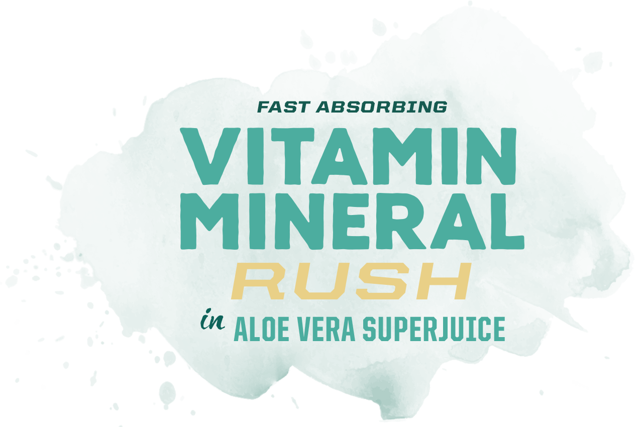 Dung dịch bổ sung vitamin & khoáng chất & nước ép trái cây Sunwarrior Vitamin Mineral Rush in Aloe Vera Superjuice 13