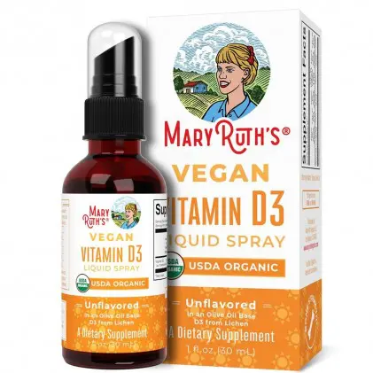 Xịt vitamin D3 hữu cơ Mary Ruth's Vegan Vitamin D3 Liquid Spray 1