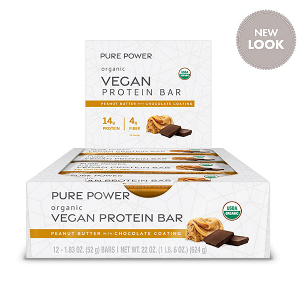 Thanh protein hữu cơ Mercola Organic Pure Power Peanut Butter Protein Bars 1