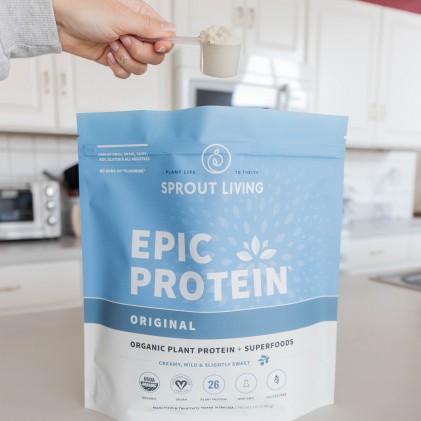 Protein không vị Sprout Living Organic Plant Protein 8