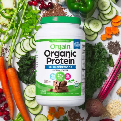 Bột protein thực vật hữu cơ & siêu thực phẩm Orgain Organic Protein & Superfoods Powder 8
