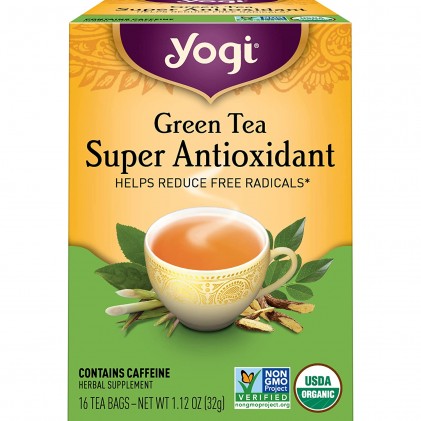 Trà cung cấp chất chống oxy hóa Yogi Green Tea Super Antioxidant 1