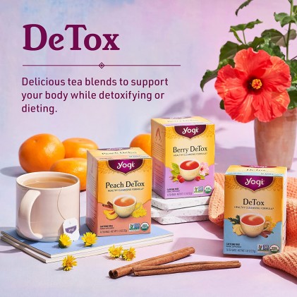 Trà giúp thải độc Yogi Roasted Dandelion Spice DeTox Tea 4