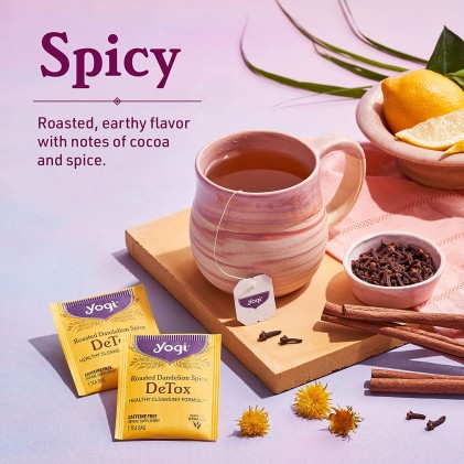 Trà giúp thải độc Yogi Roasted Dandelion Spice DeTox Tea 5