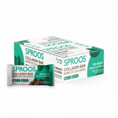 Sproos Mint Chocolate Collagen Bar