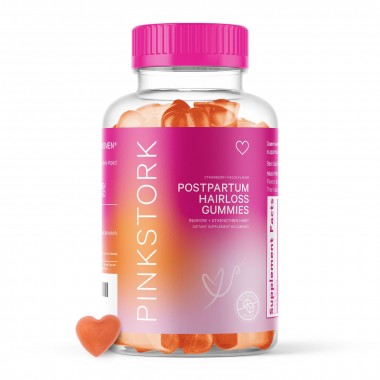 Viên nhai hỗ trợ rụng tóc sau sinh Pink Stork Postpartum Hairloss Gummies