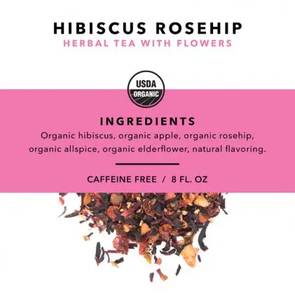 Trà Pinky Up HIBISCUS ROSEHIP LOOSE LEAF TEA POUCH 3