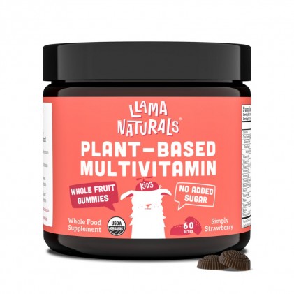 Viên nhai vitamin hữu cơ cho bé Llama Naturals Plant-Based Multivitamin Whole Fruit Gummies 1
