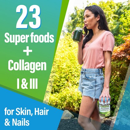 Collagen thủy phân và 23 siêu thực phẩm Country Farms Collagen Greens 4