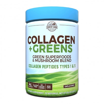 Collagen thủy phân và 23 siêu thực phẩm Country Farms Collagen Greens 1