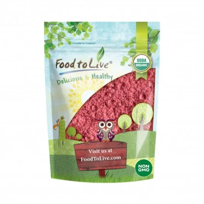 Bột dâu tây hữu cơ Food To Live Organic Strawberry Powder 1