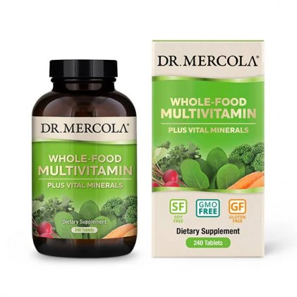 Vitamin từ thực phẩm toàn phần Dr. Mercola Whole-Food Multivitamin Plus Vital Minerals 1