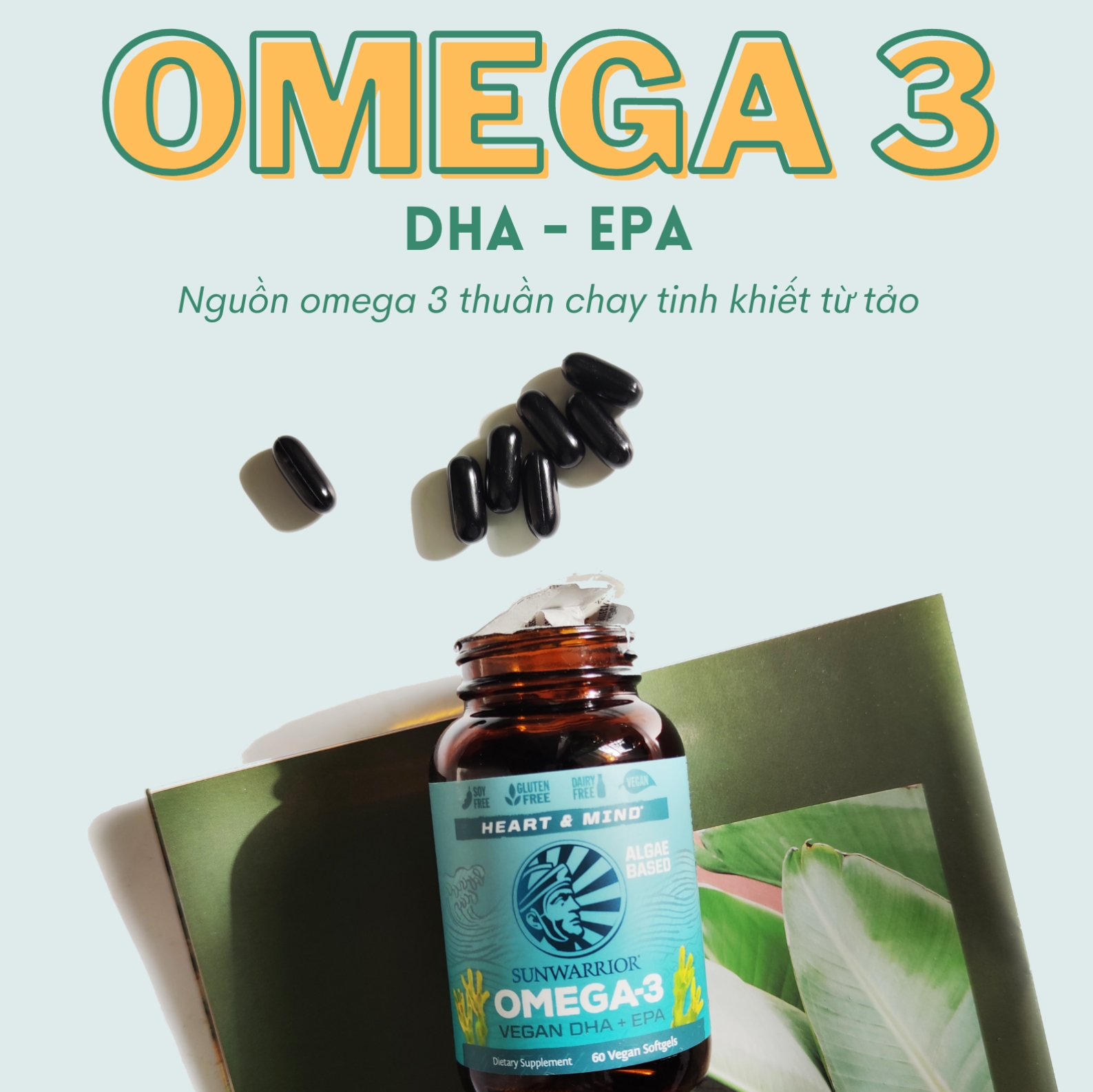 Omega 3 từ tảo Sunwarrior Vegan DHA & EPA 7