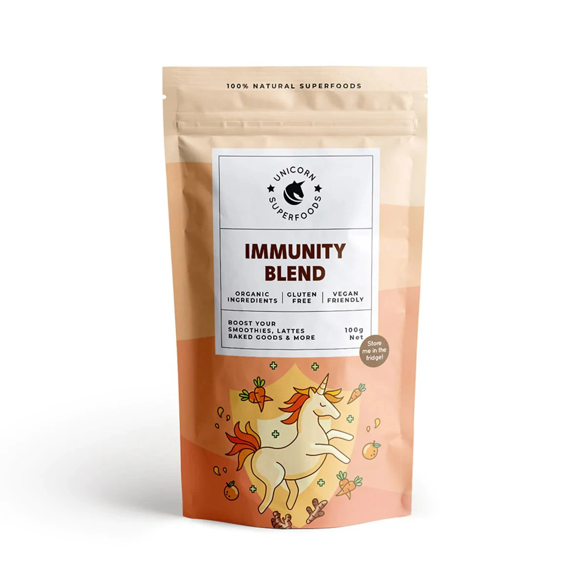 Bột hỗn hợp siêu thực phẩm Unicorn Superfood Immunity Blend 1