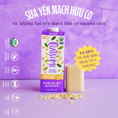 Sữa yến mạch hữu cơ Oatsome Oat Milk