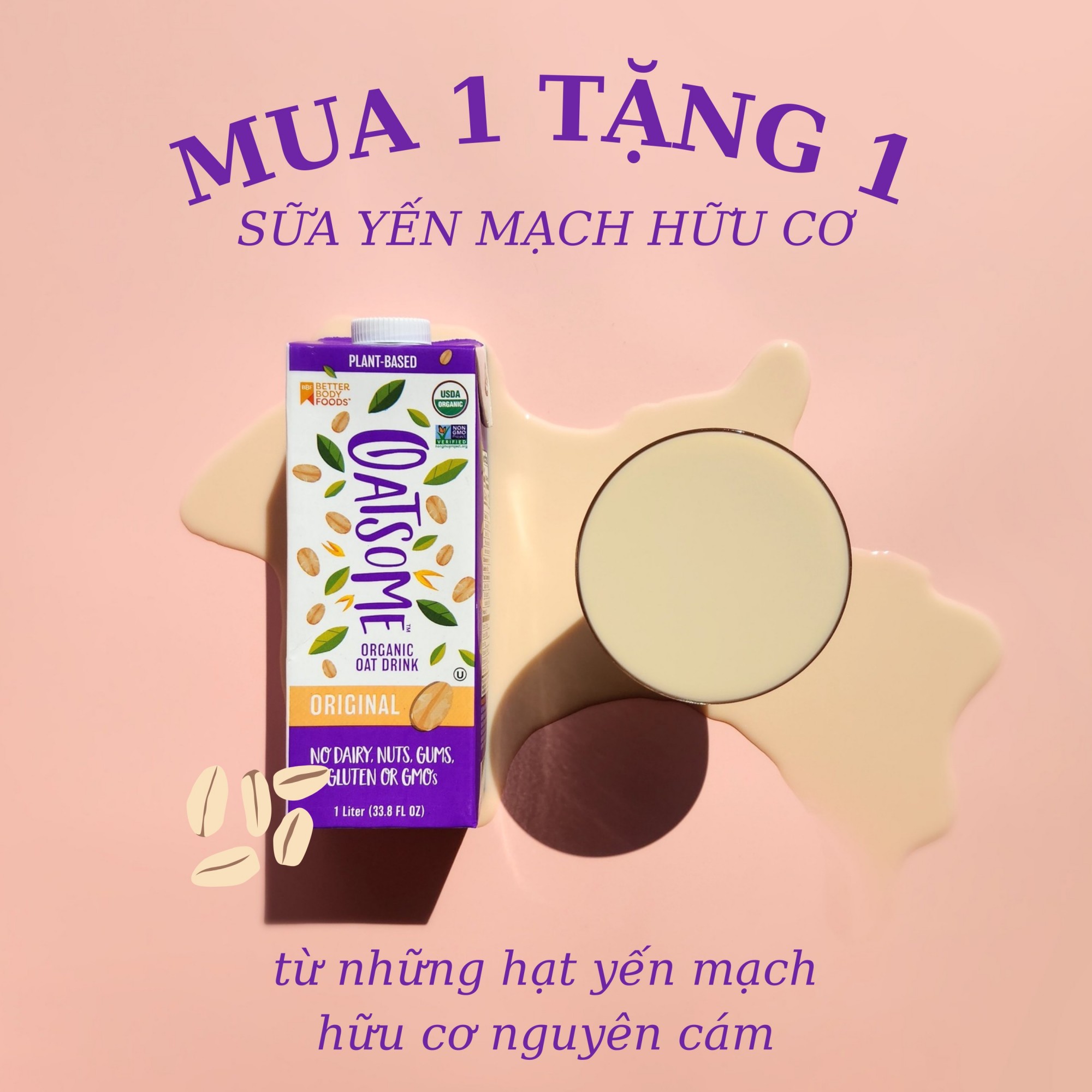 sữa yến mạch hữu cơ oatsome oat milk 11