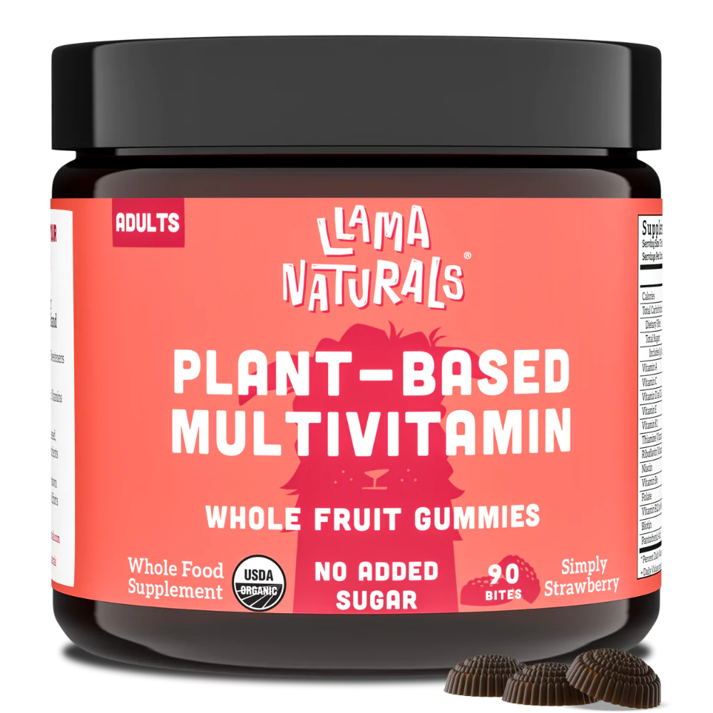 Multivitamin hữu cơ cho người lớn Llama Naturals Whole Fruit Gummy Vitamins for Adults 7