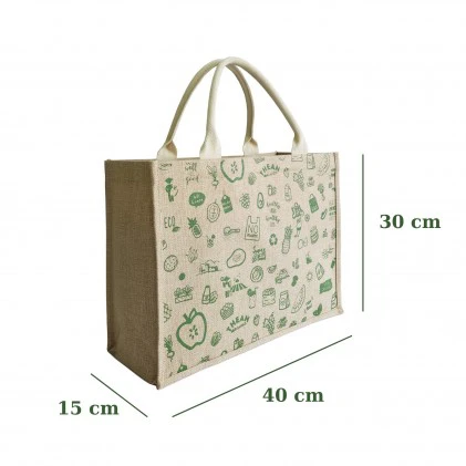 Túi sợi đay The An Organics Eco Jute Tote Bag 3