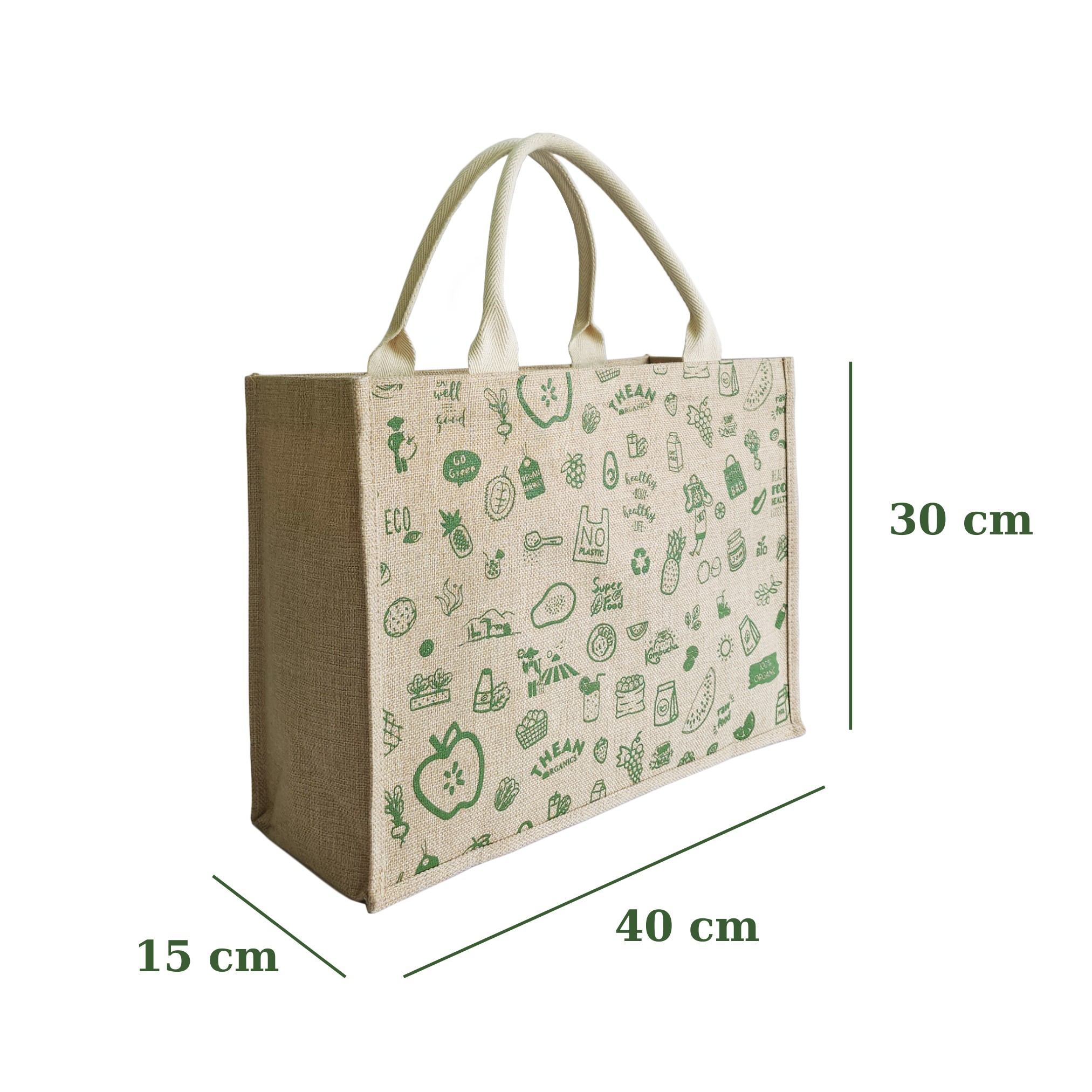 Túi sợi đay The An Organics Eco Jute Tote Bag 8